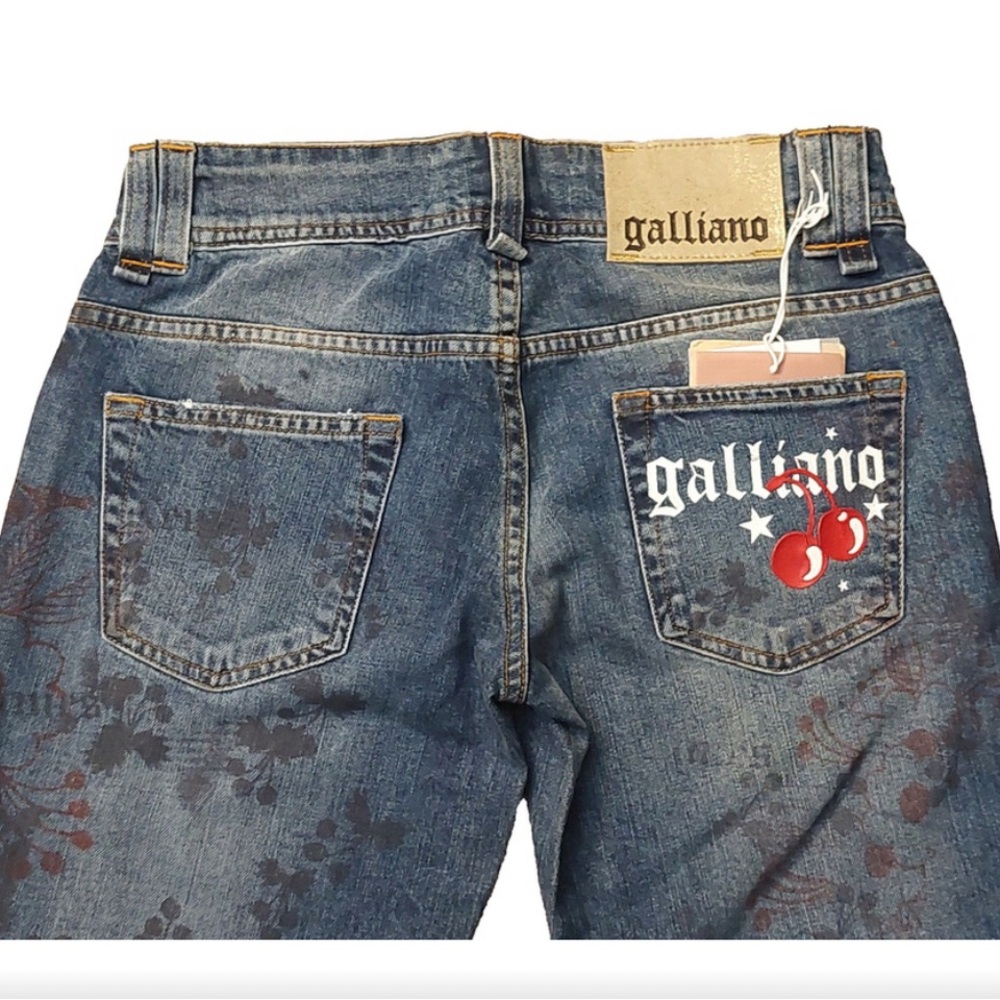 Vintage John Galliano cherry Jeans